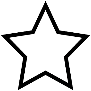 Sticker étoile vide